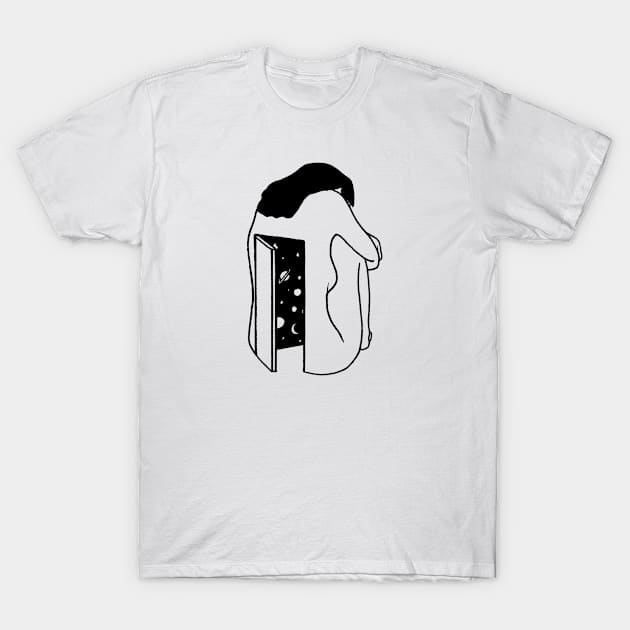 Space Door T-Shirt by RicardoCarn